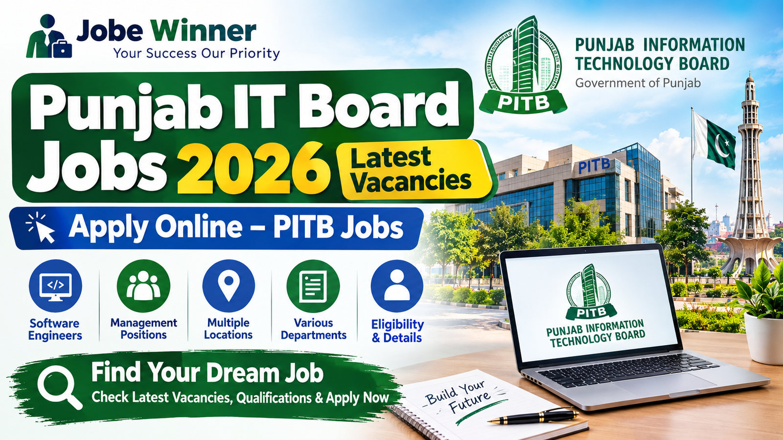 Punjab IT Board Jobs 2026 – Latest PITB Vacancies & Apply Online