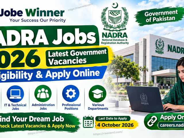 NADRA Jobs 2026 – Latest Government Vacancies, Eligibility & Apply Online