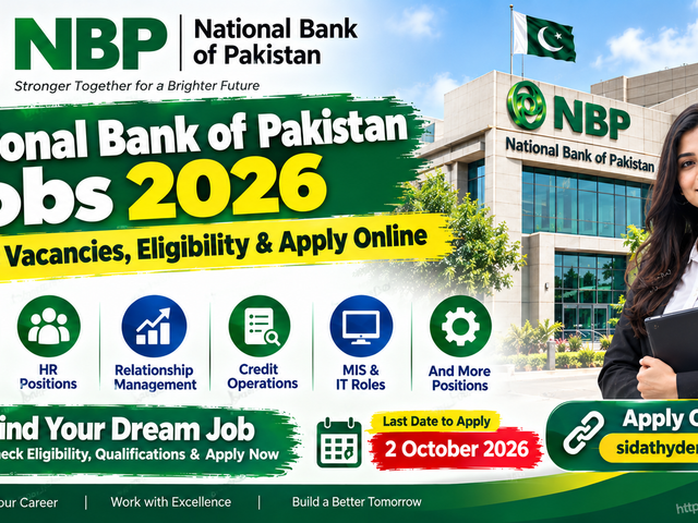 National Bank of Pakistan Jobs 2026 – Latest Vacancies, Eligibility & Apply Online